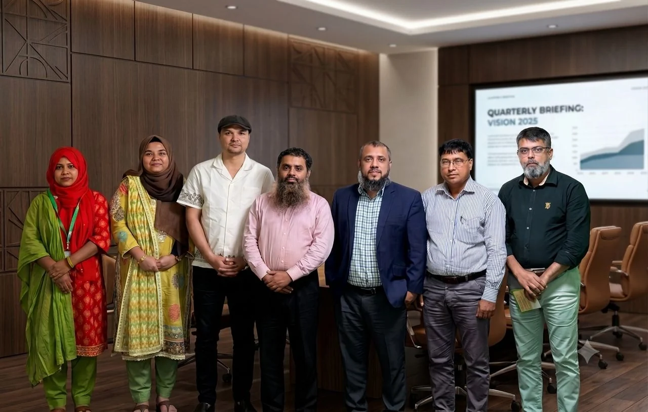 Agroho team gathered for a programme meeting